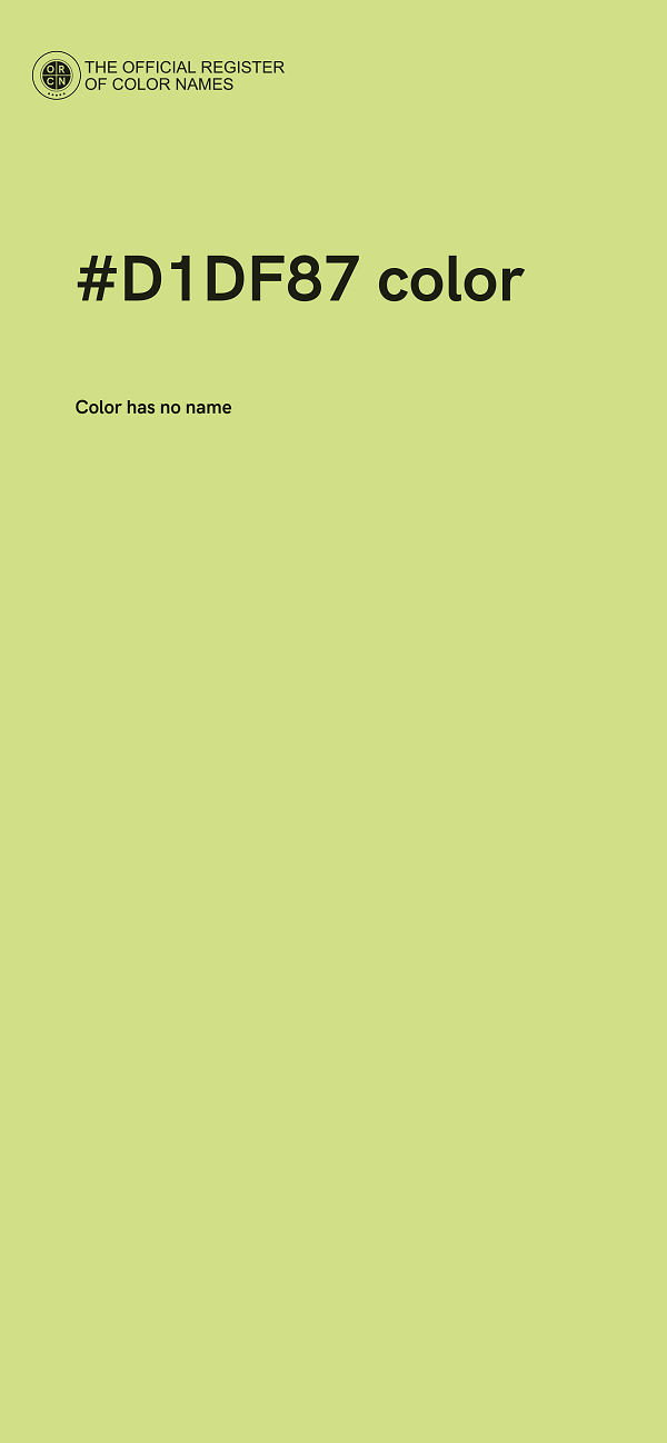 #D1DF87 color image