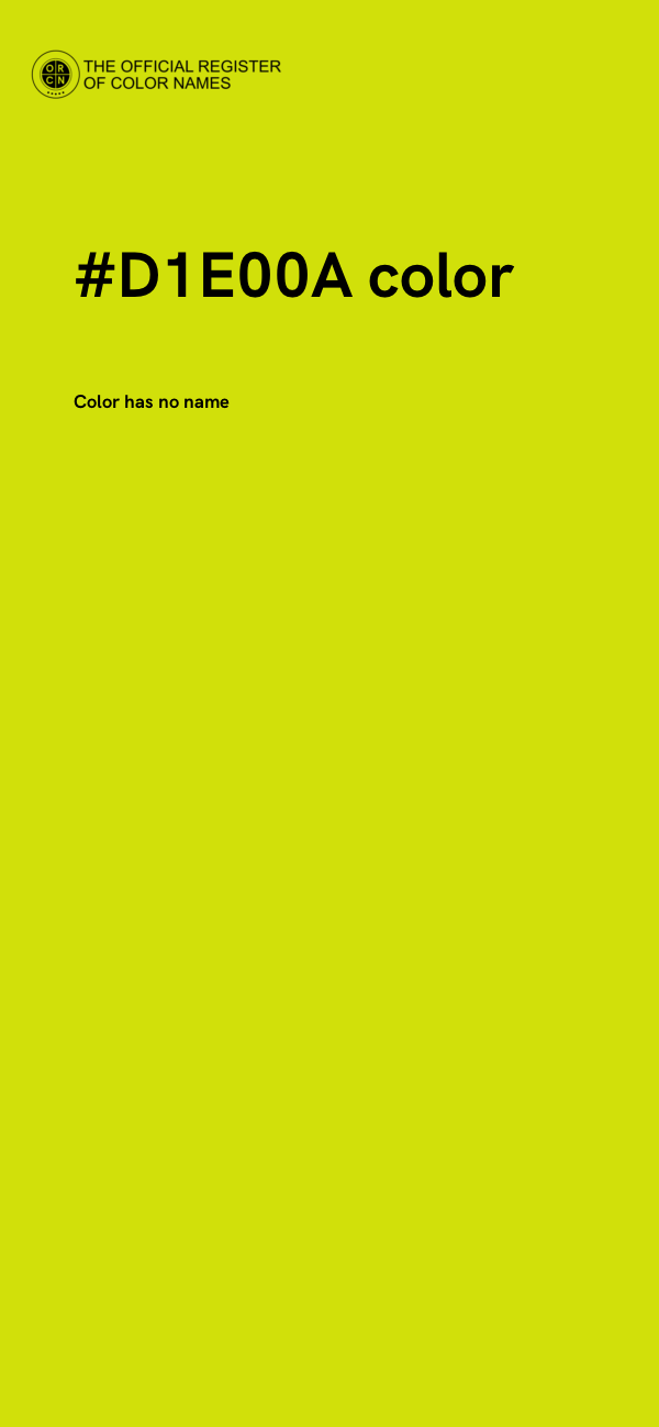 #D1E00A color image