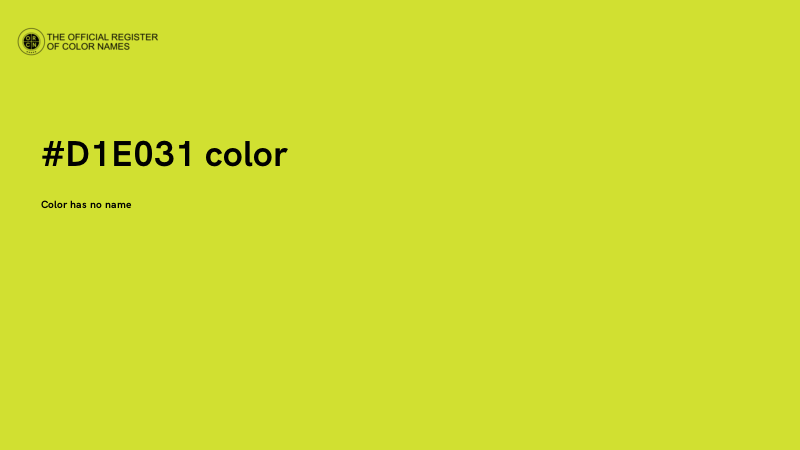 #D1E031 color image
