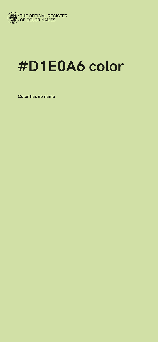 #D1E0A6 color image