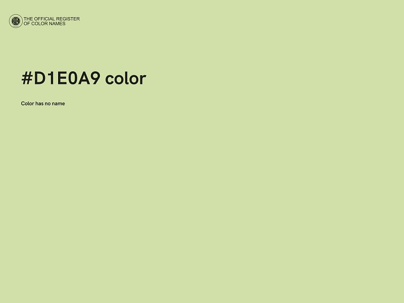 #D1E0A9 color image