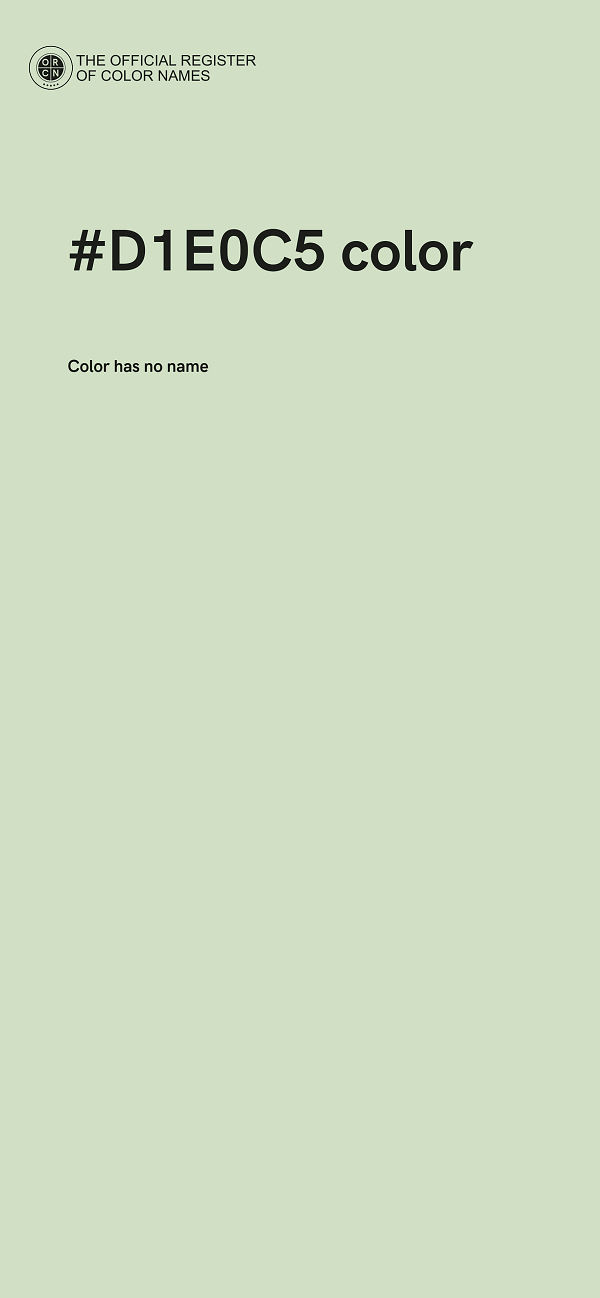 #D1E0C5 color image