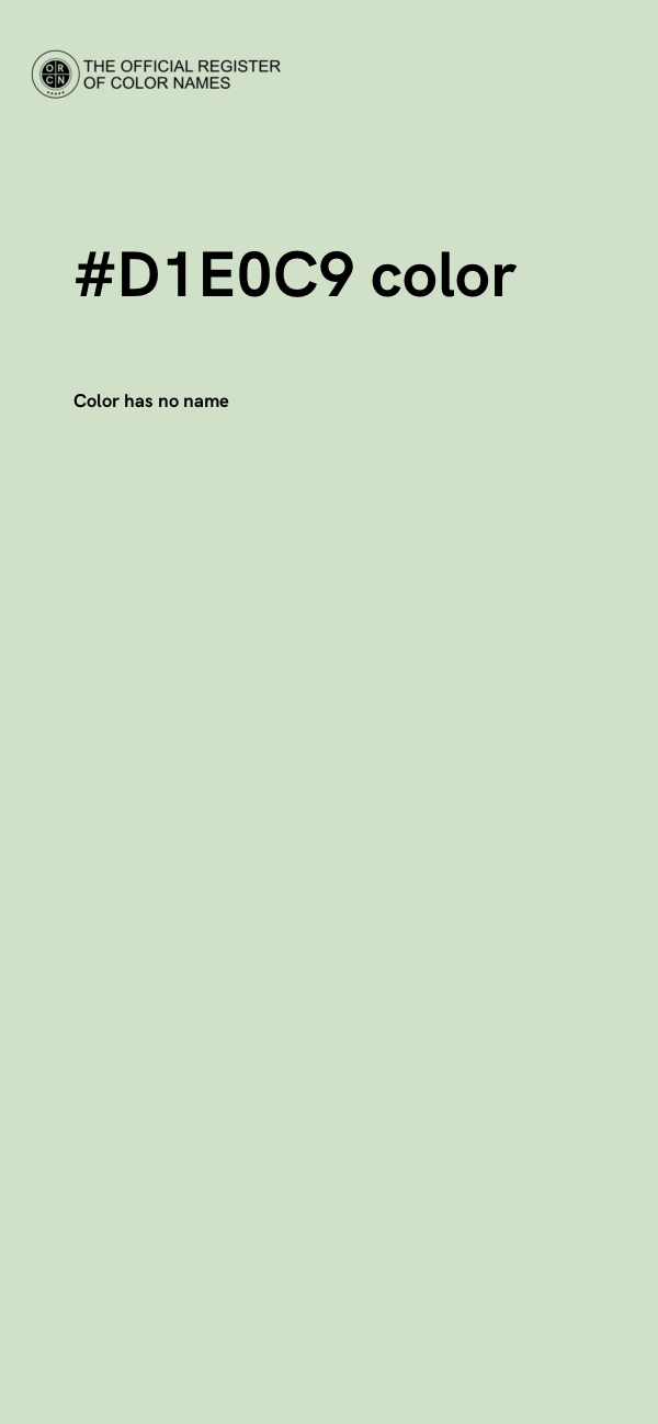 #D1E0C9 color image