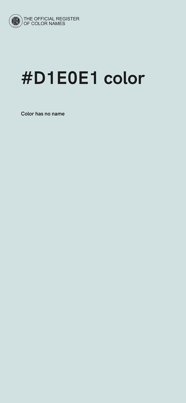 #D1E0E1 color image