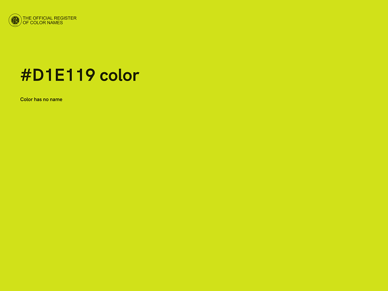 #D1E119 color image