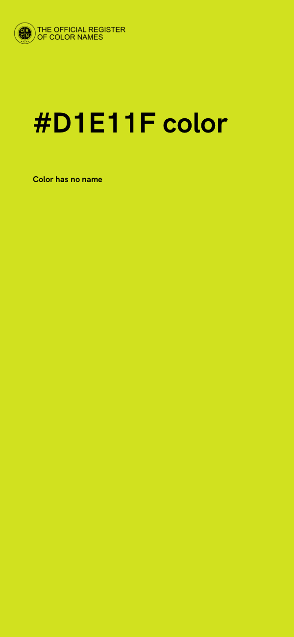 #D1E11F color image