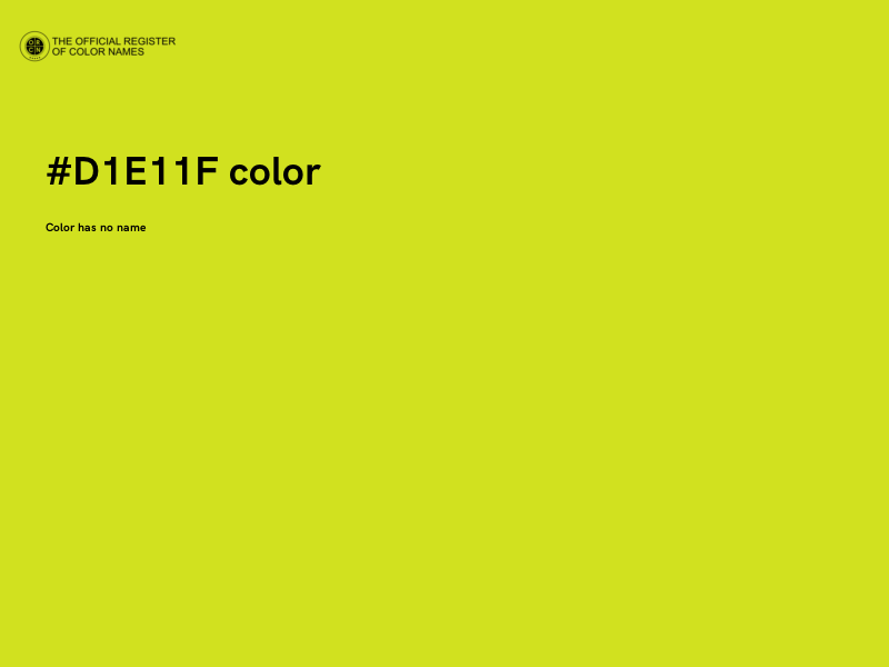 #D1E11F color image