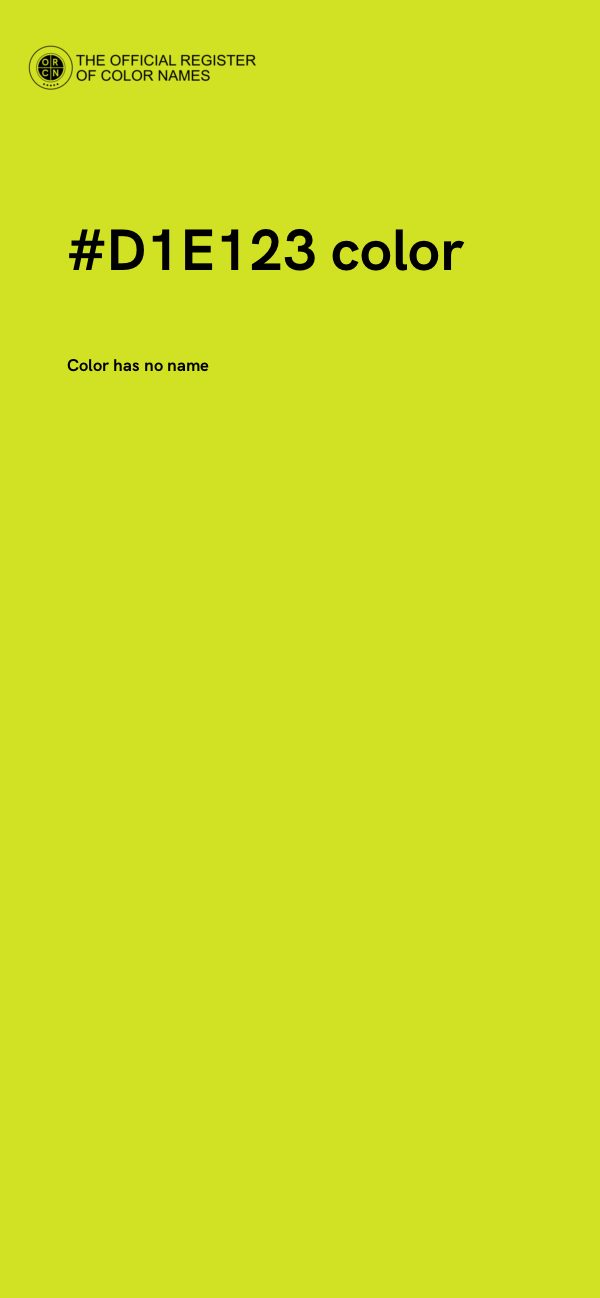 #D1E123 color image