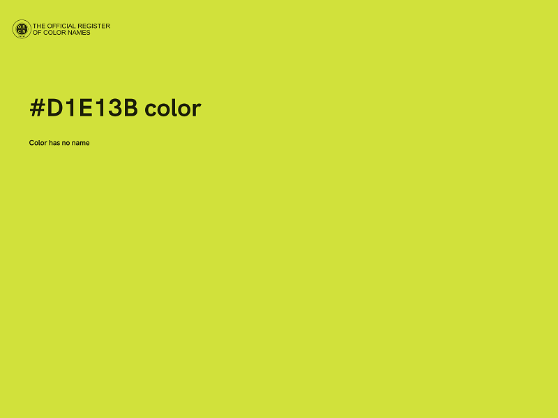 #D1E13B color image