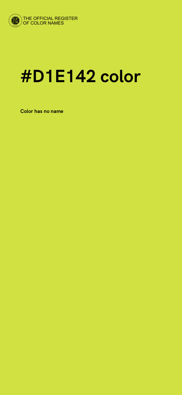 #D1E142 color image