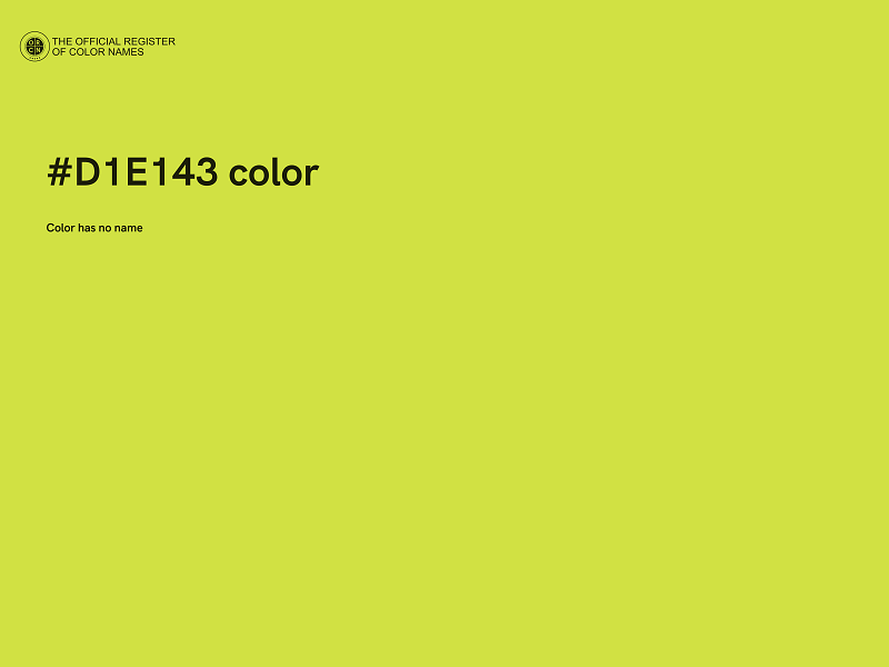 #D1E143 color image