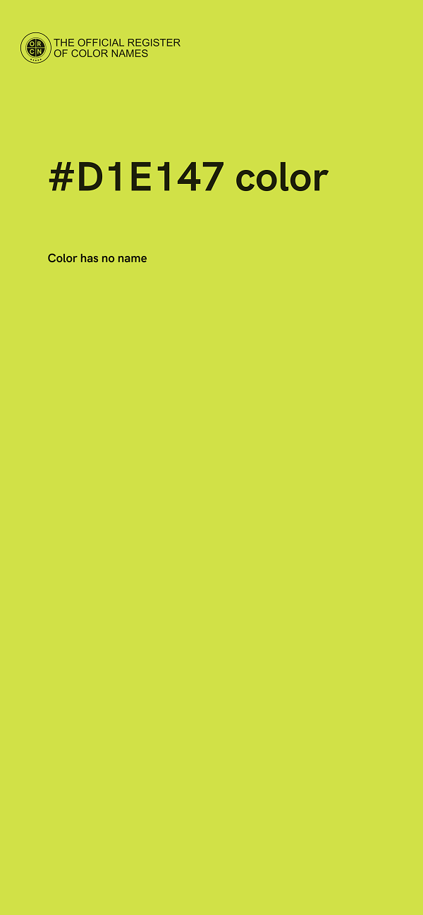 #D1E147 color image