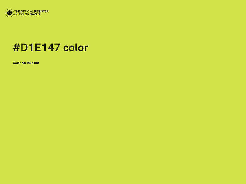 #D1E147 color image