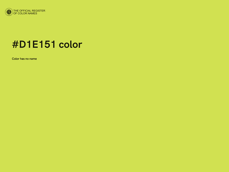 #D1E151 color image