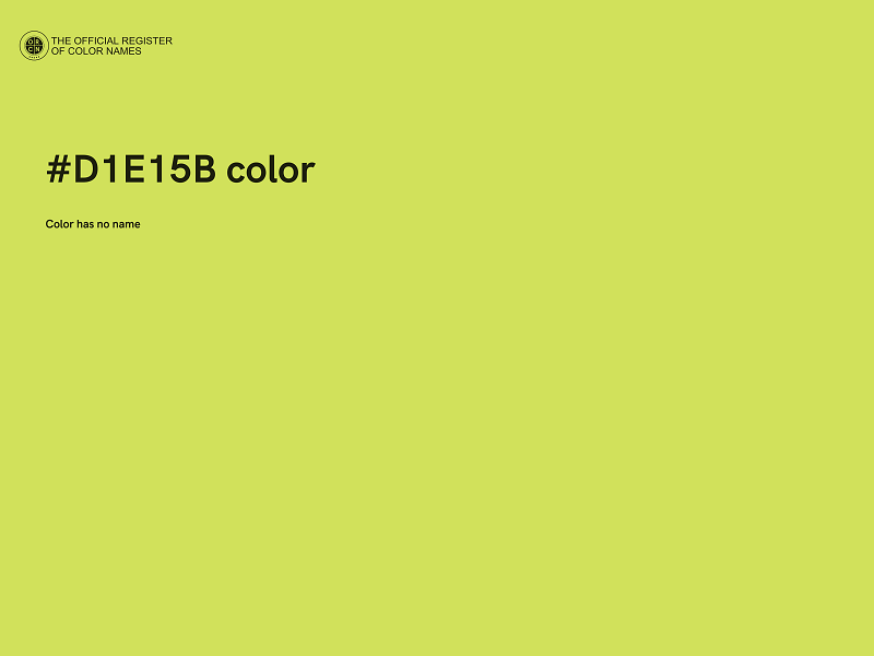 #D1E15B color image