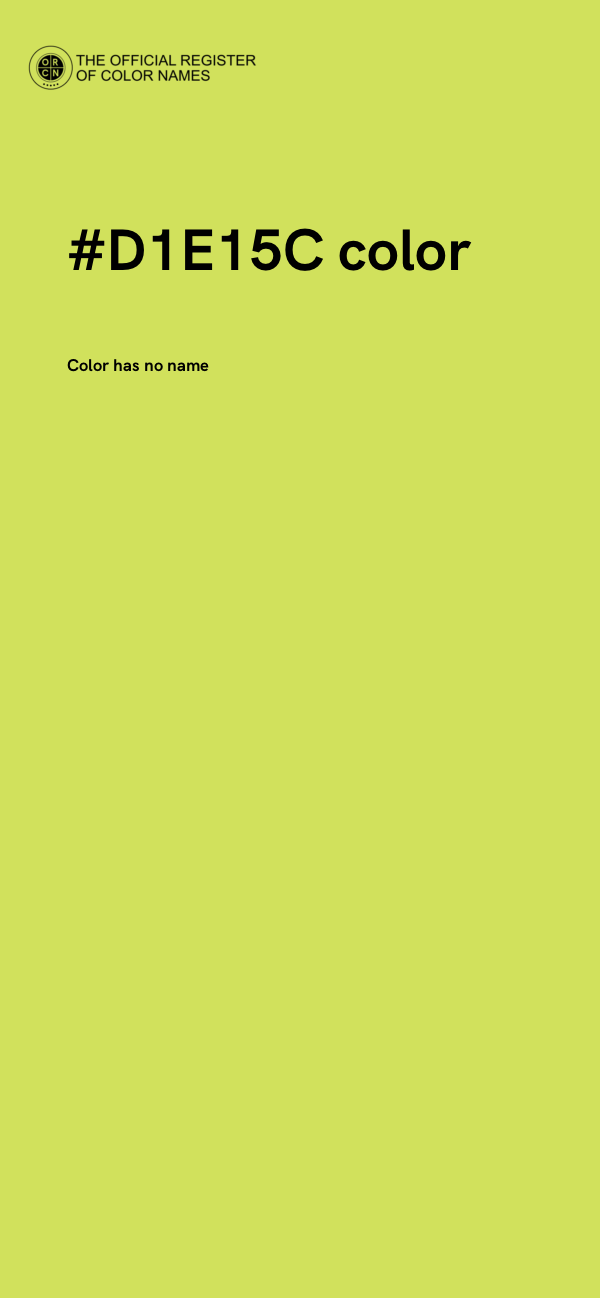#D1E15C color image