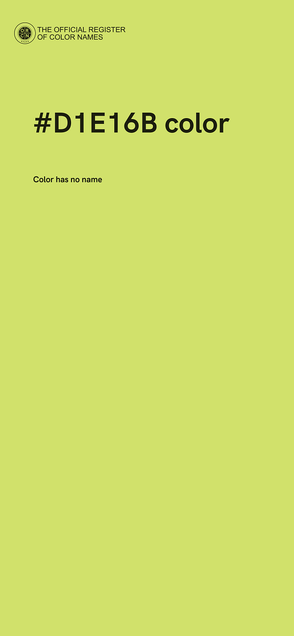 #D1E16B color image