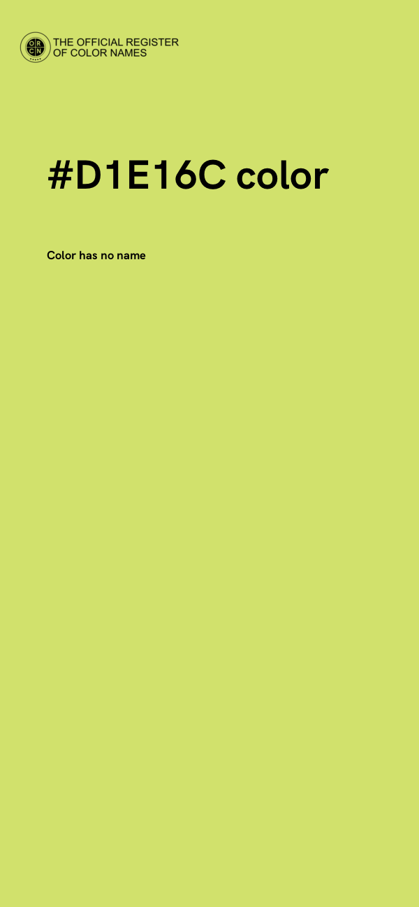 #D1E16C color image