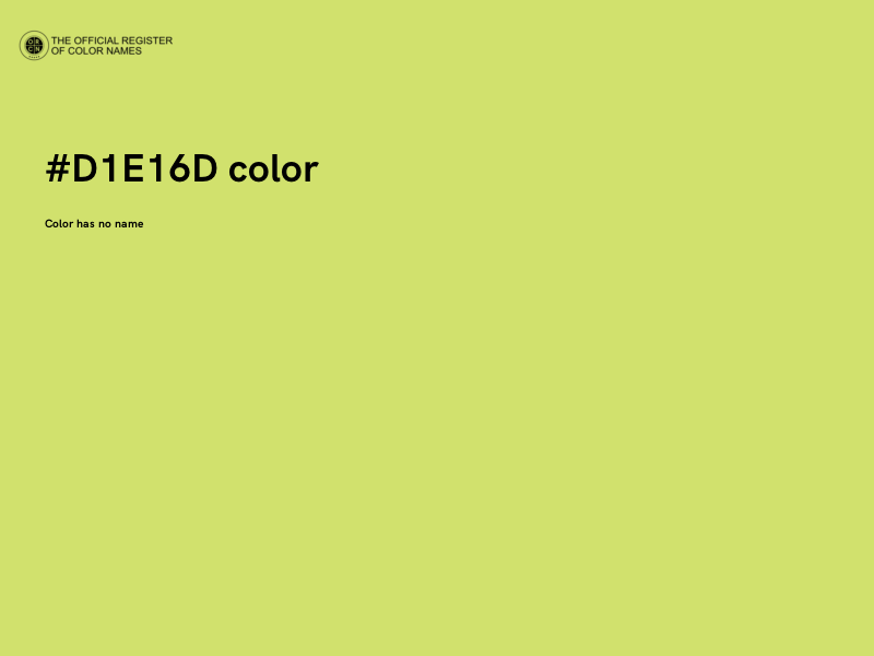 #D1E16D color image
