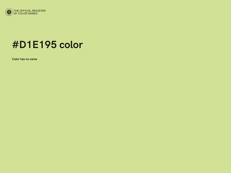 #D1E195 color image