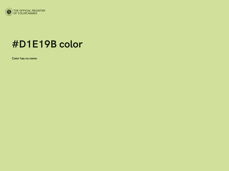 #D1E19B color image