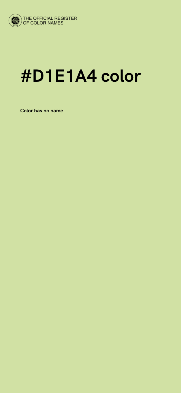 #D1E1A4 color image