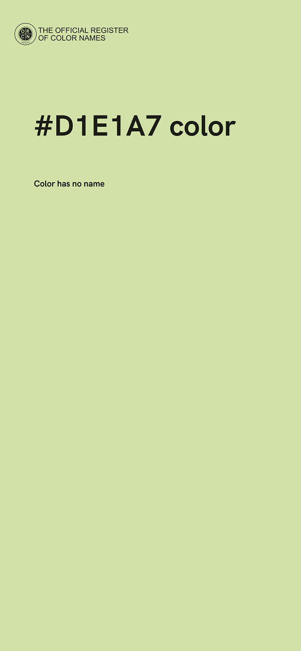 #D1E1A7 color image
