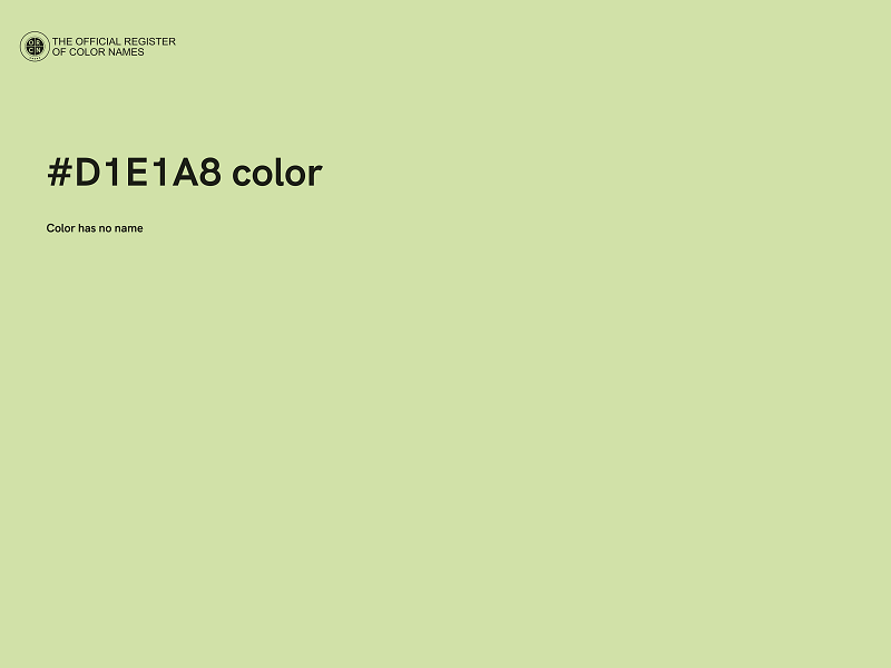 #D1E1A8 color image