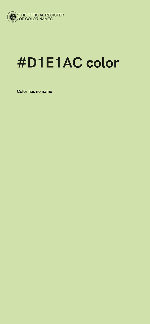 #D1E1AC color image
