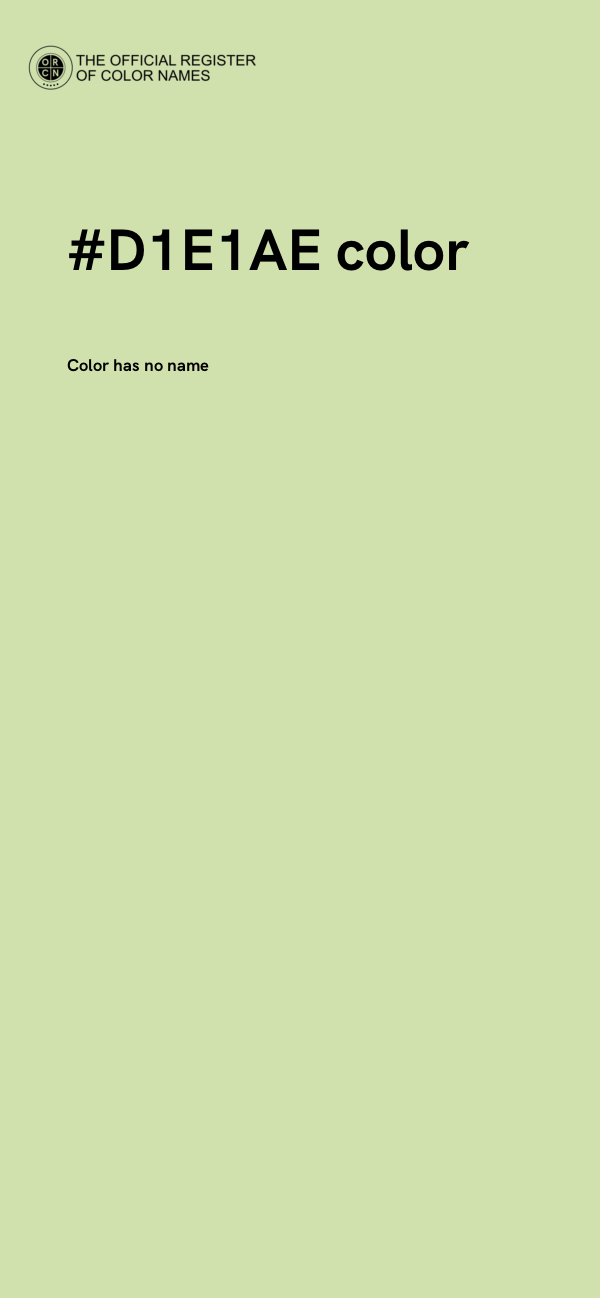 #D1E1AE color image