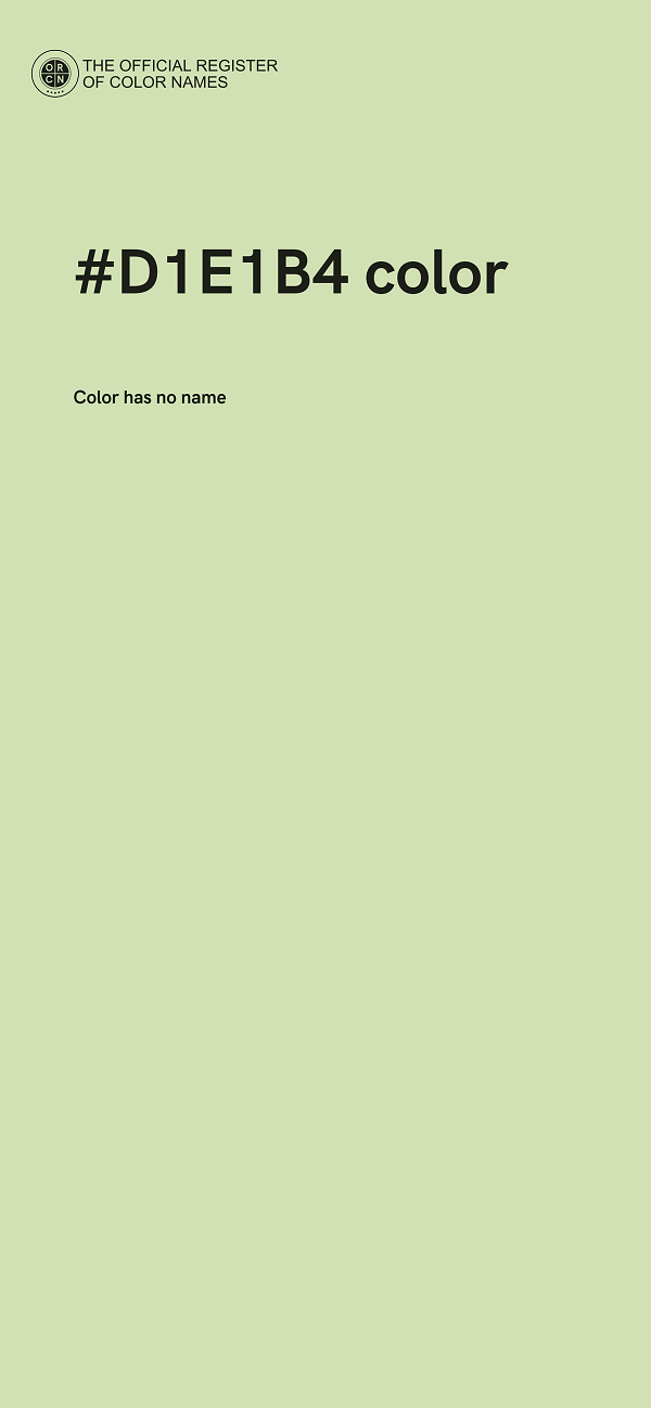 #D1E1B4 color image
