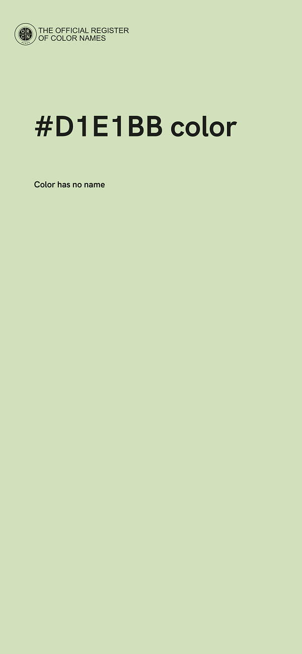 #D1E1BB color image