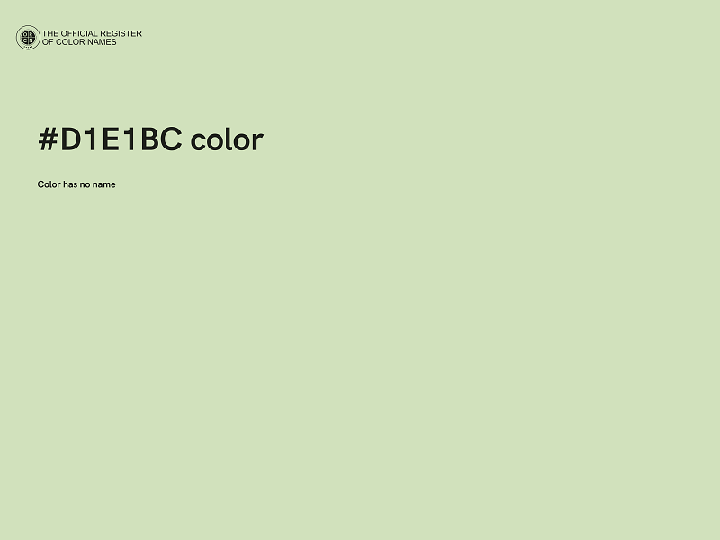 #D1E1BC color image