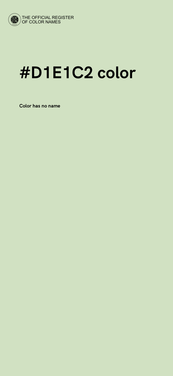 #D1E1C2 color image