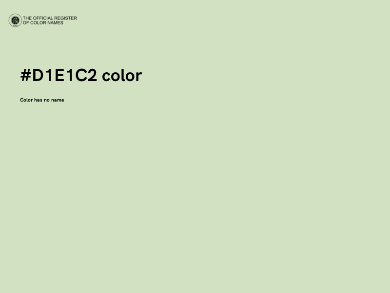 #D1E1C2 color image