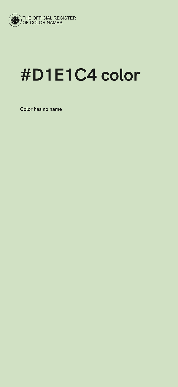 #D1E1C4 color image