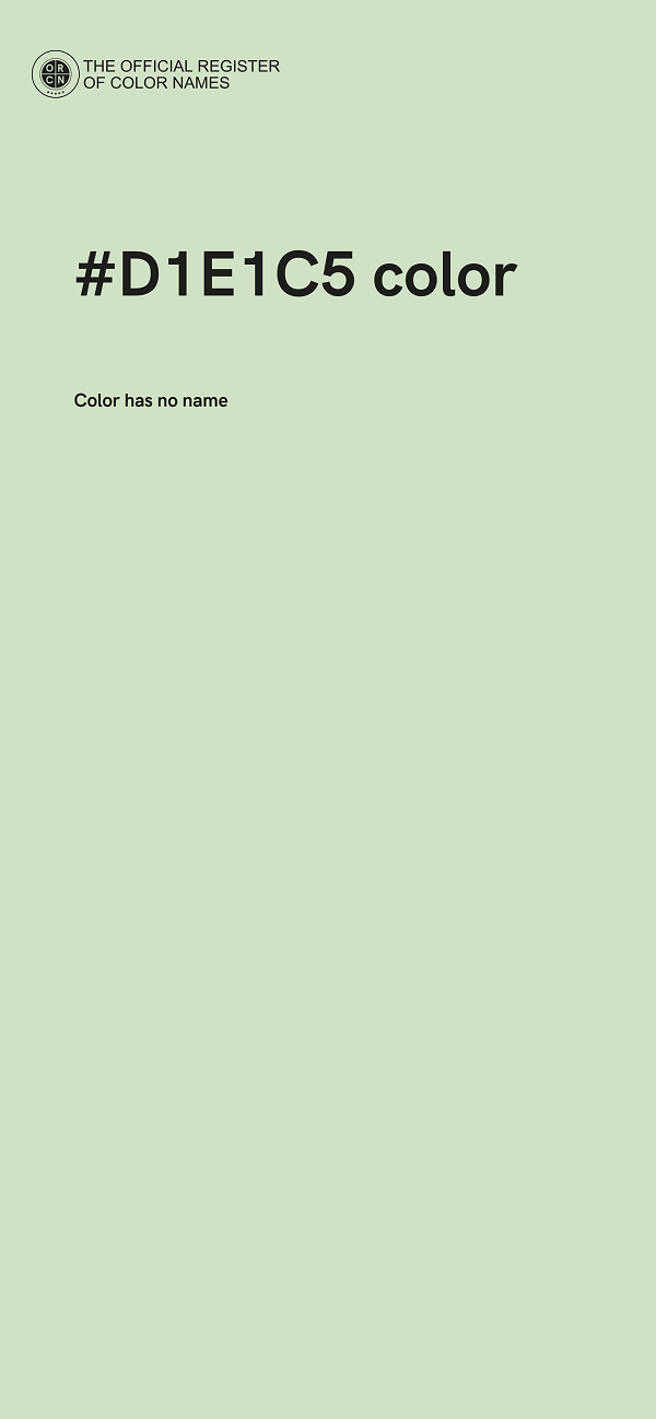 #D1E1C5 color image