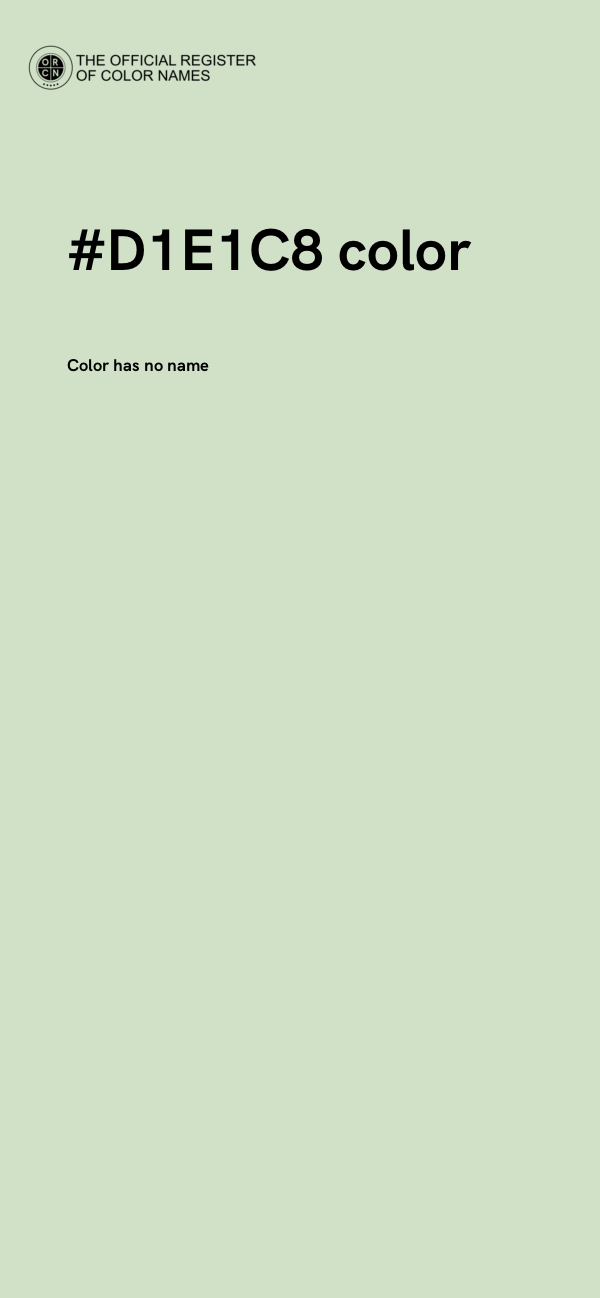 #D1E1C8 color image