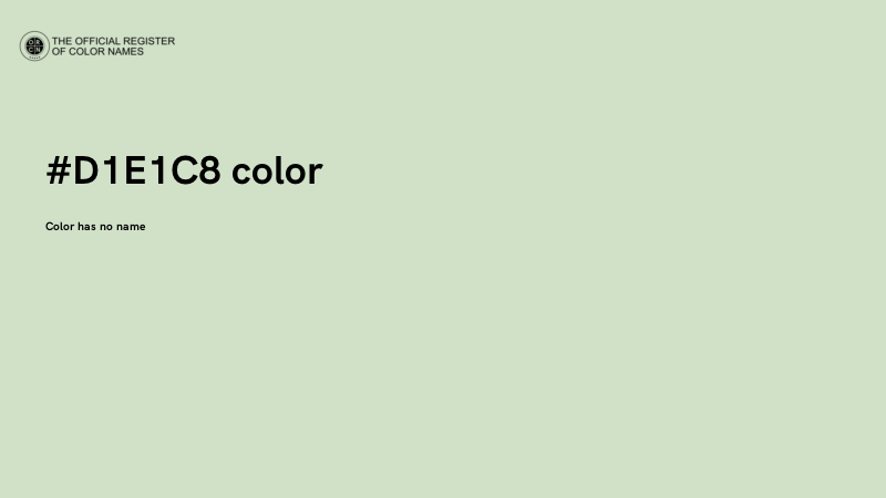 #D1E1C8 color image