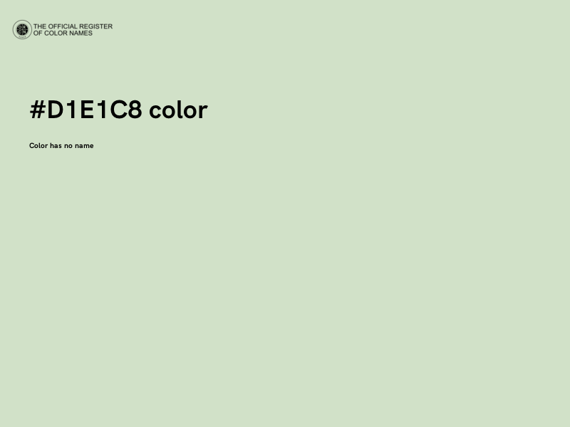 #D1E1C8 color image