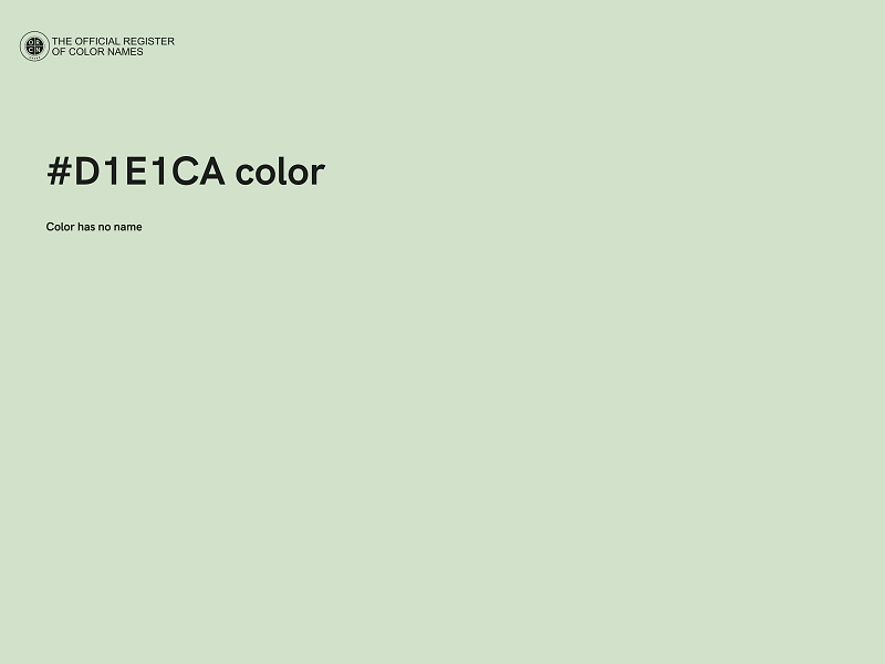 #D1E1CA color image