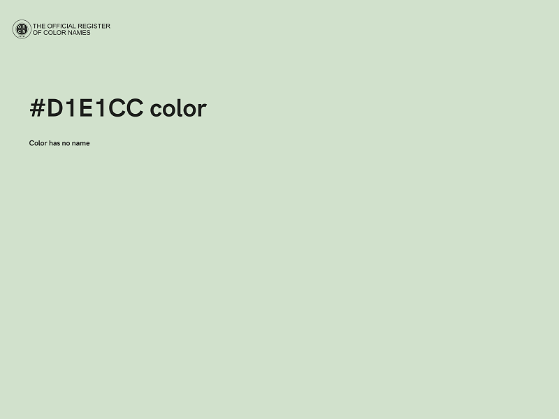 #D1E1CC color image