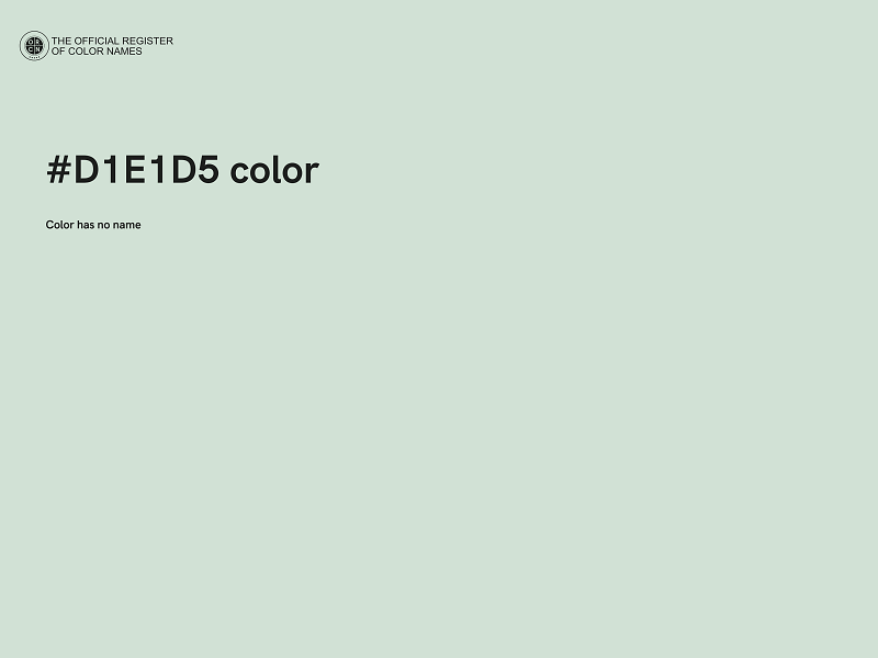#D1E1D5 color image
