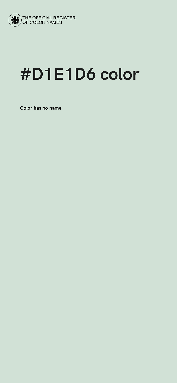 #D1E1D6 color image