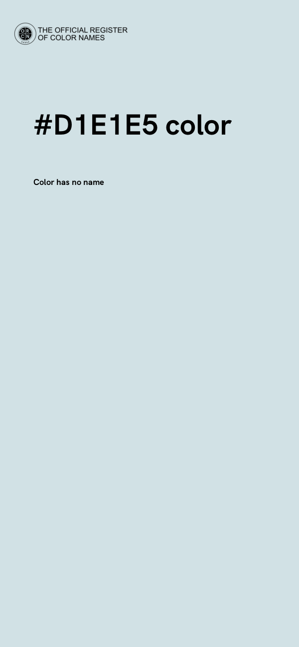 #D1E1E5 color image