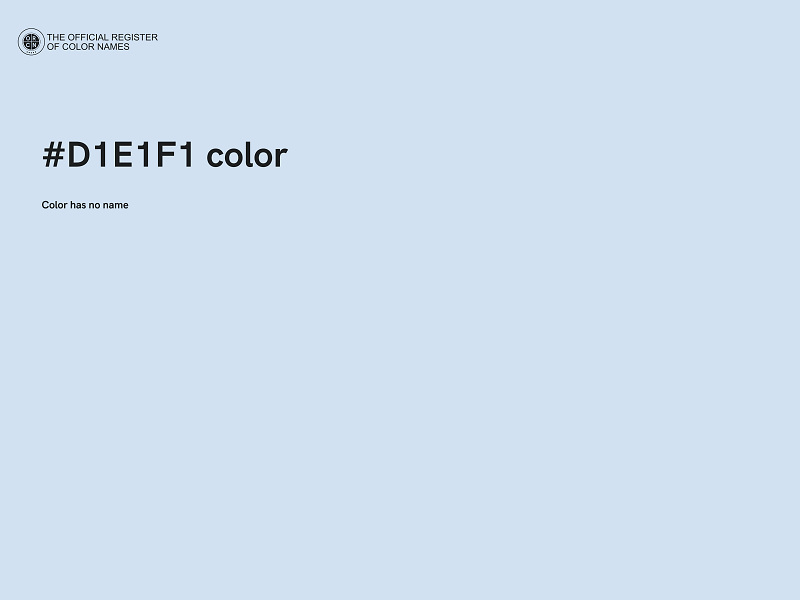 #D1E1F1 color image