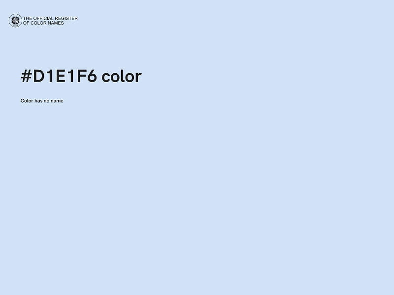 #D1E1F6 color image