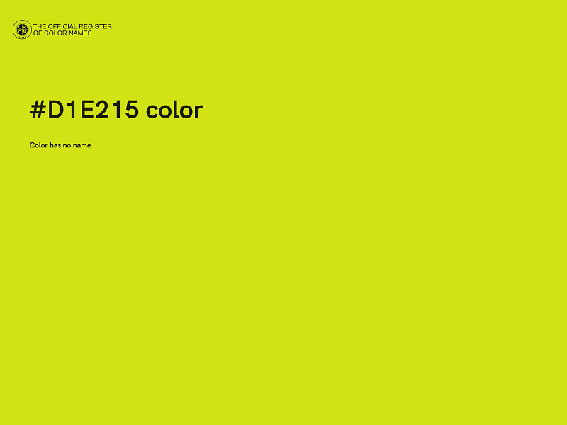 #D1E215 color image