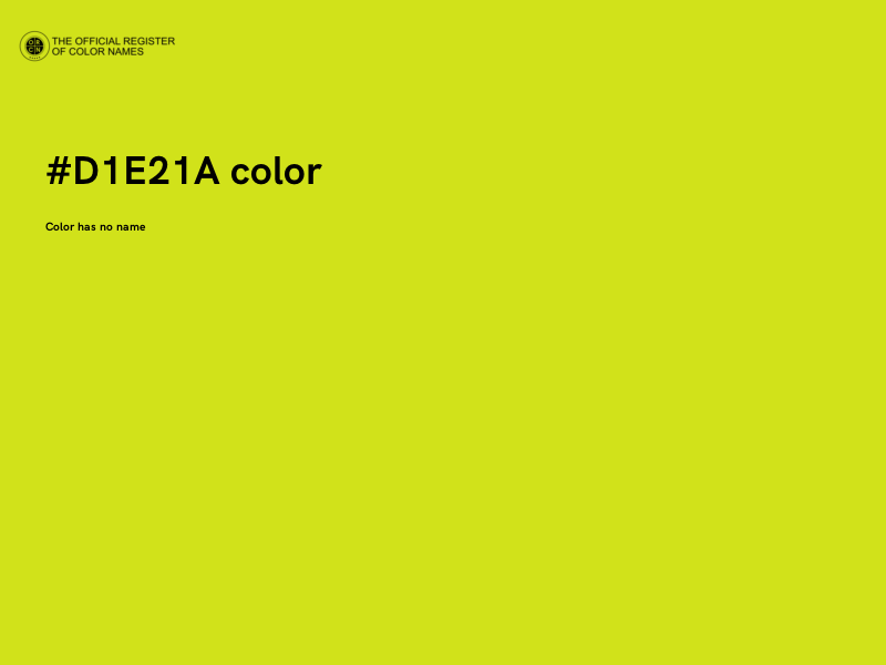 #D1E21A color image