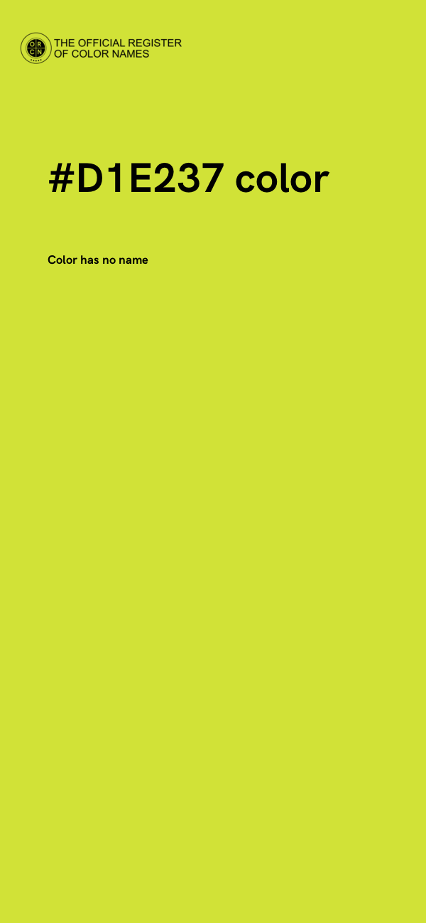 #D1E237 color image